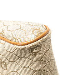 Honeycomb Coated Canvas Clutch
