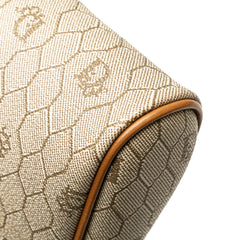 Honeycomb Coated Canvas Clutch
