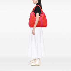 Intrecciato Trimmed Leather Hobo