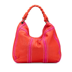 Intrecciato Trimmed Leather Hobo