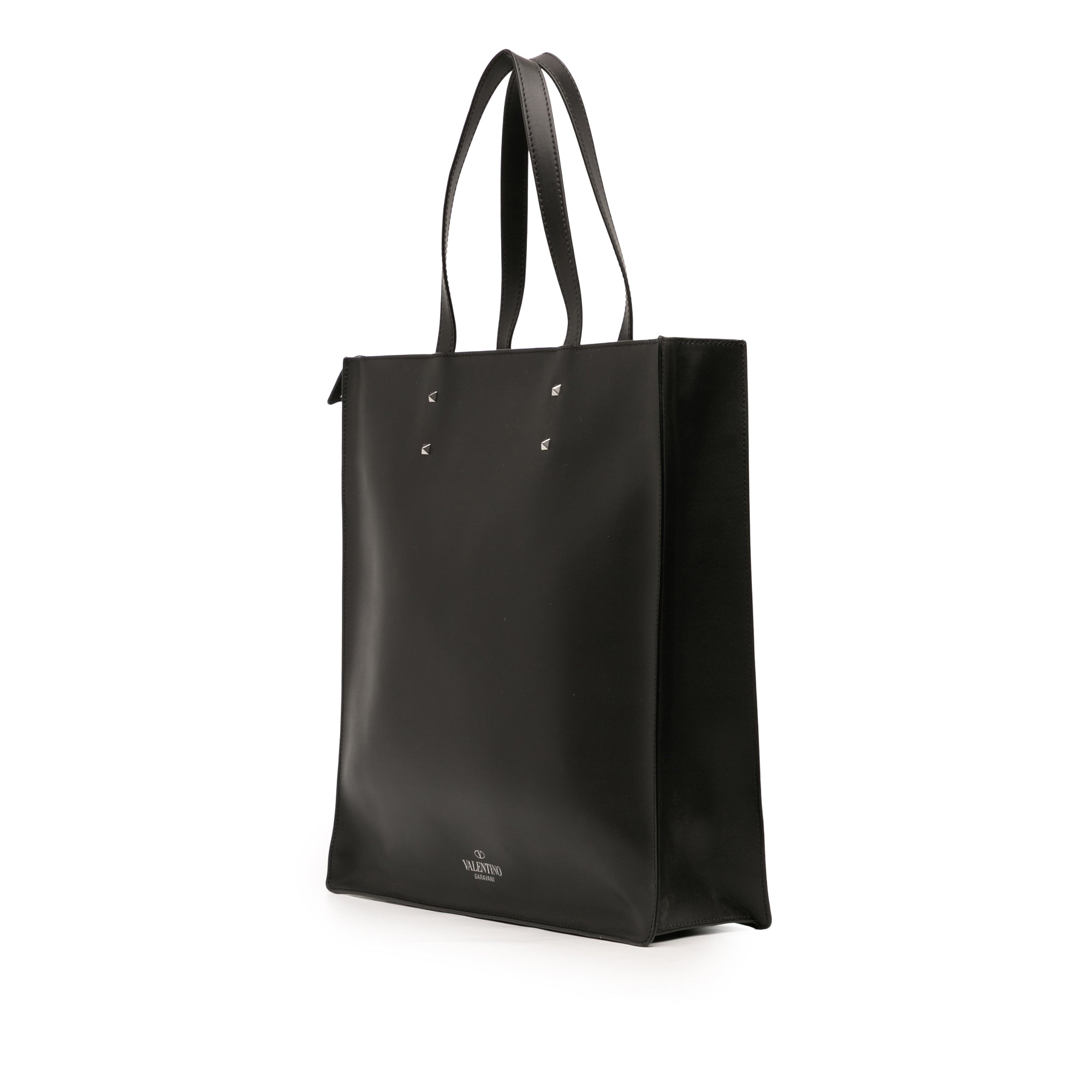 Leather Rockstud VLTN Tote