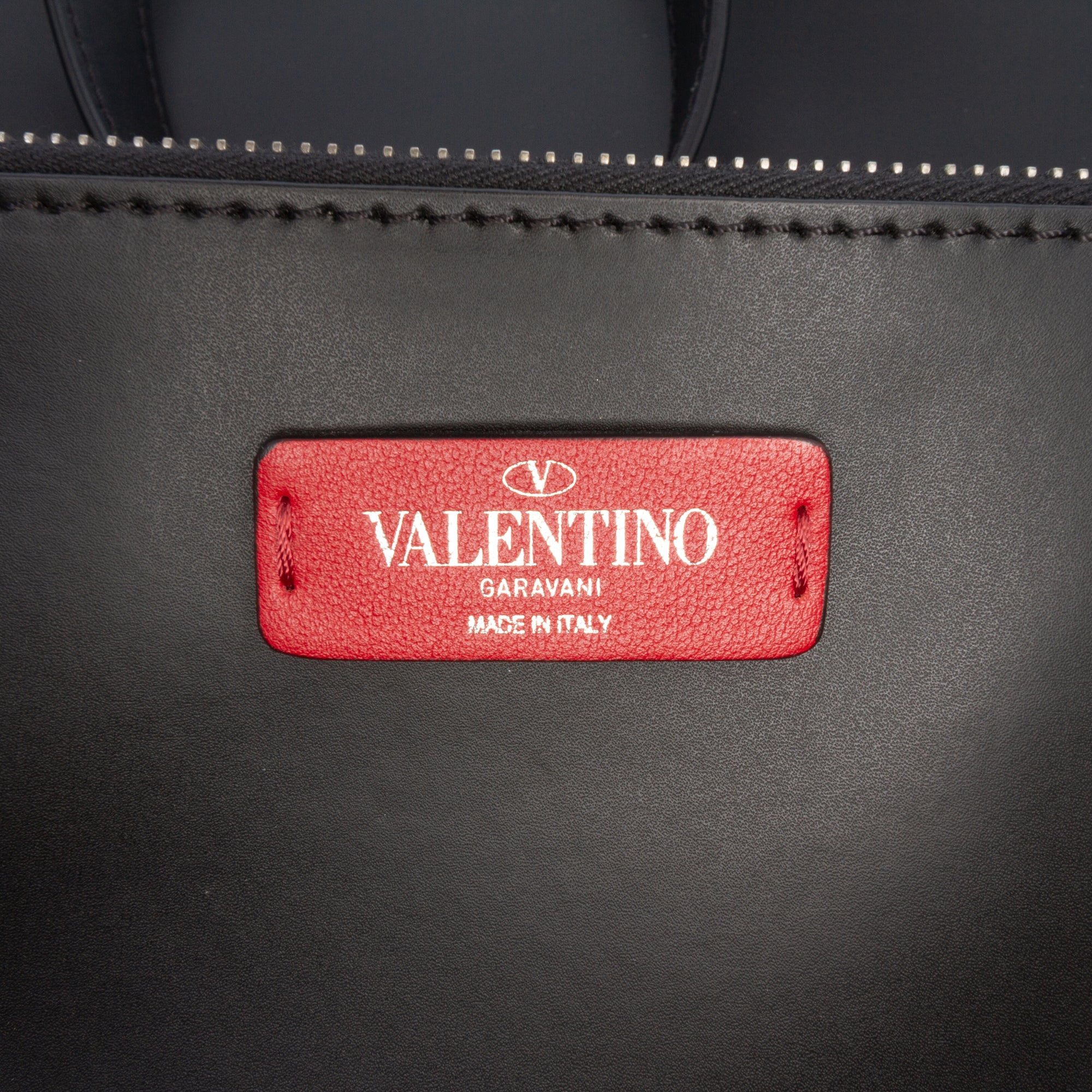 Leather Rockstud VLTN Tote