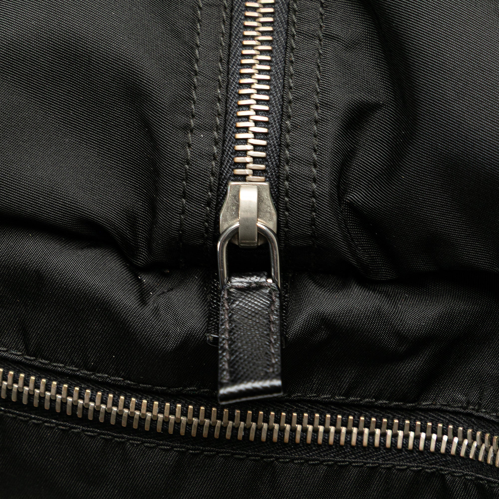 Saffiano Trimmed Tessuto Handbag