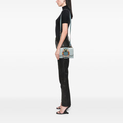 Goatskin Madras Soft Calf Crystal Embellished Crossbody