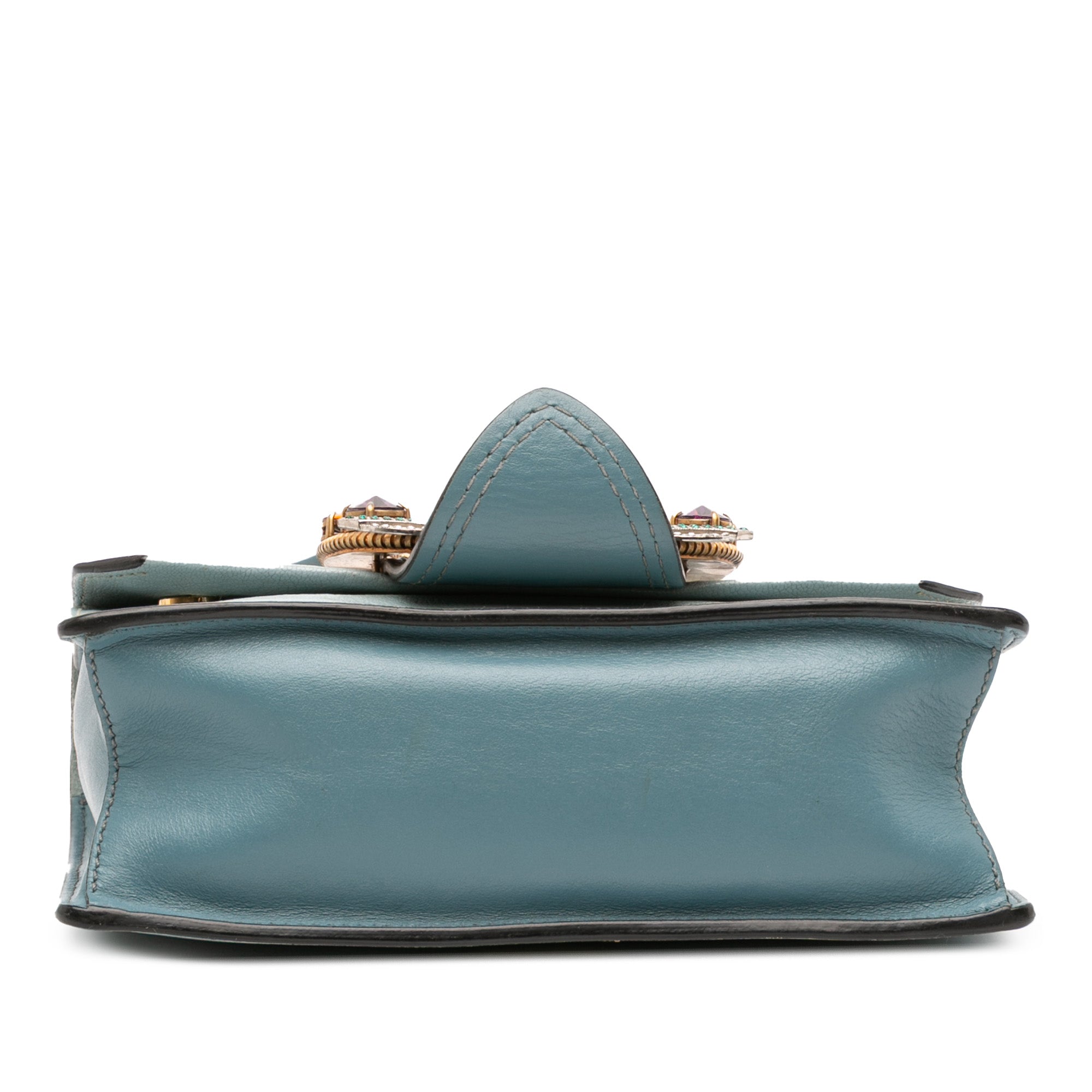 Goatskin Madras Soft Calf Crystal Embellished Crossbody