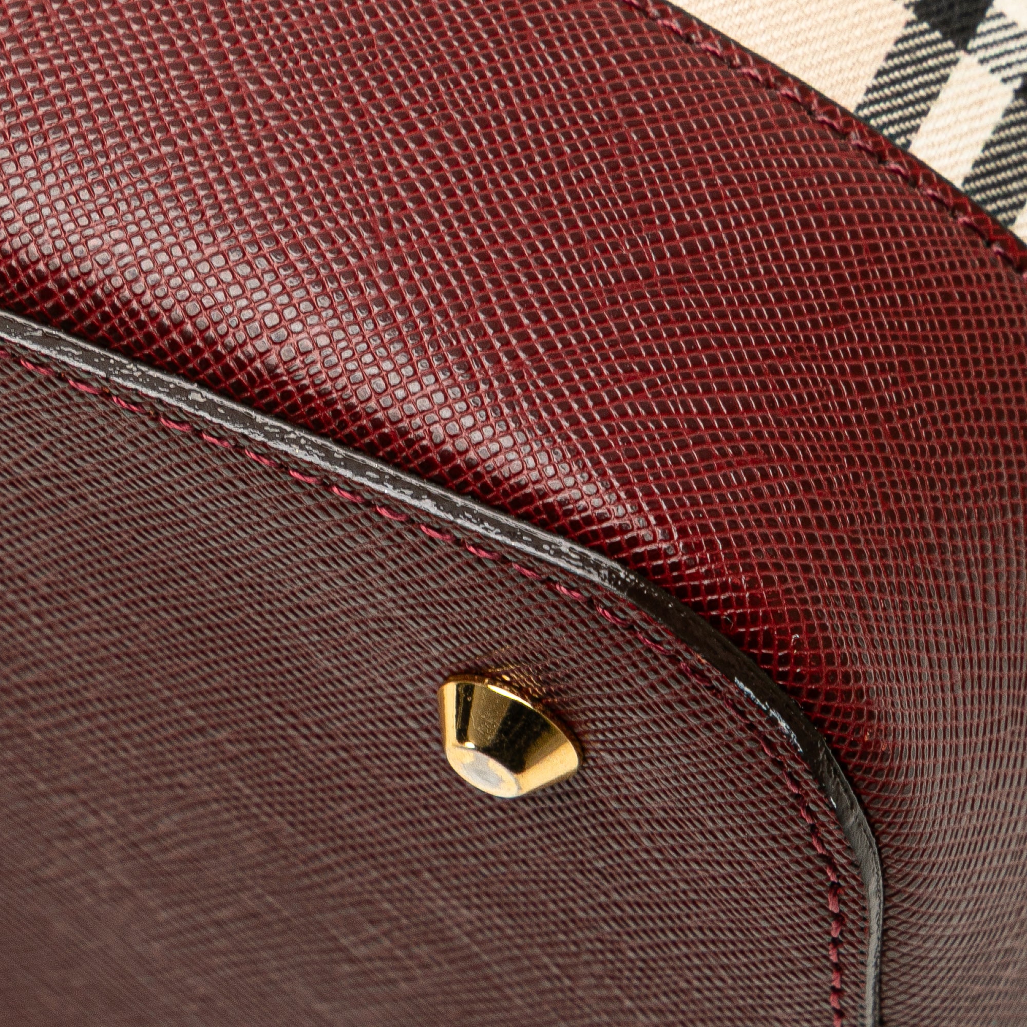 House Check Canvas Shoulder Bag