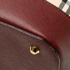 House Check Canvas Shoulder Bag