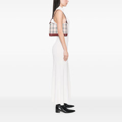 House Check Canvas Shoulder Bag