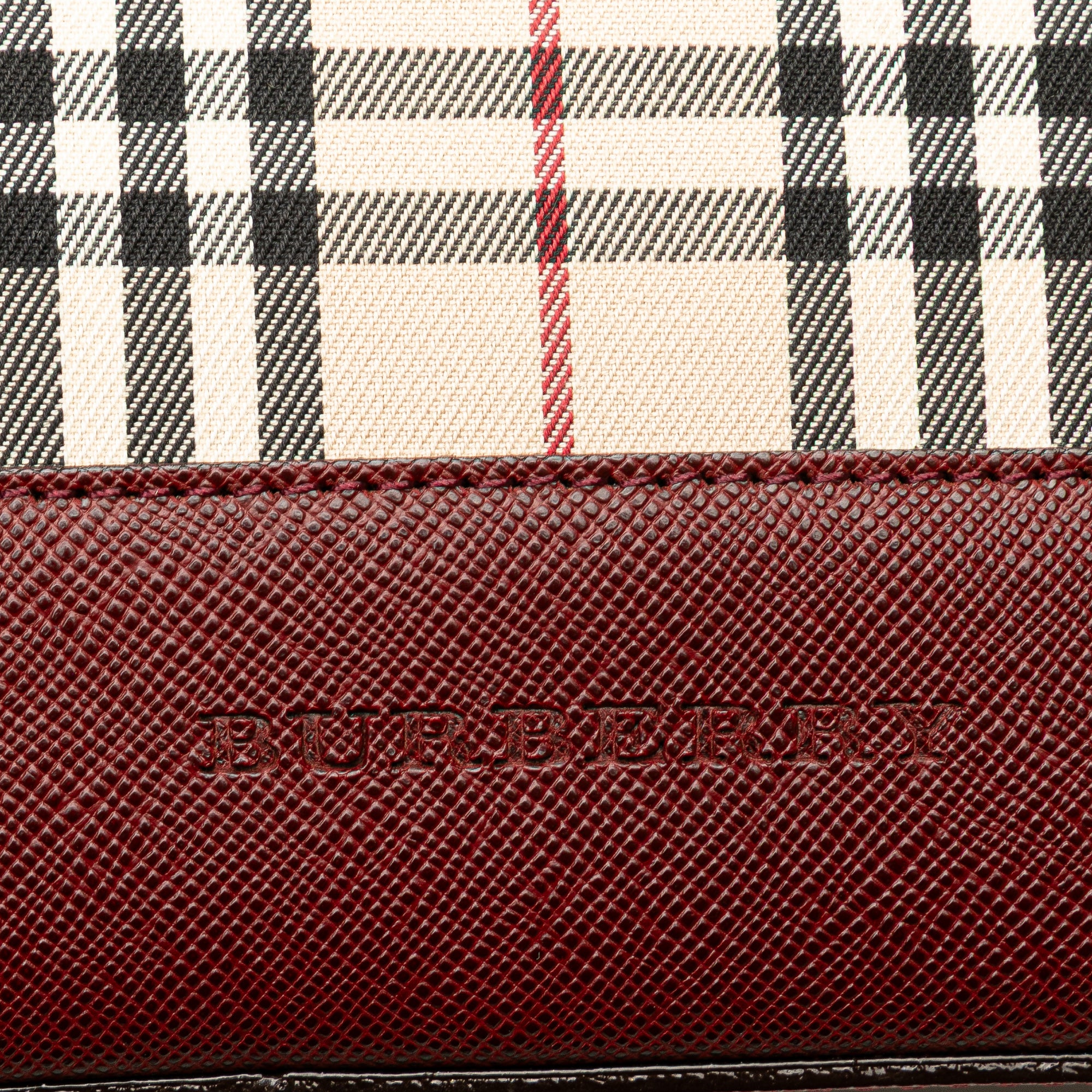 House Check Canvas Shoulder Bag