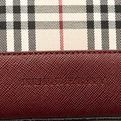 House Check Canvas Shoulder Bag