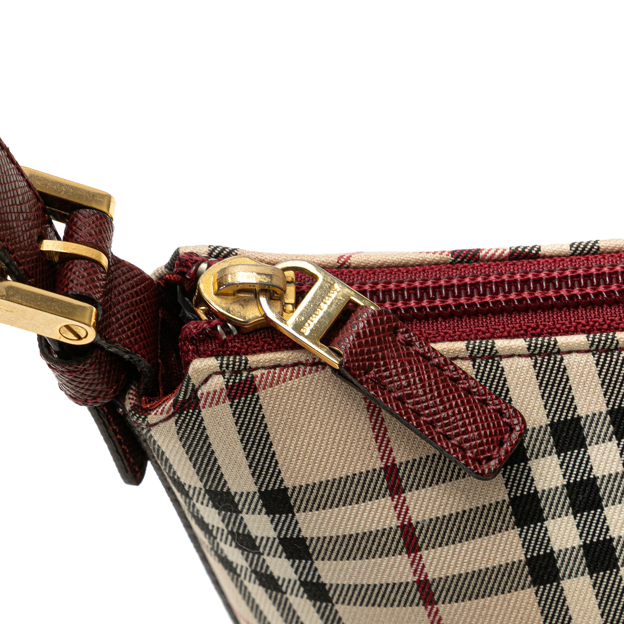 House Check Canvas Shoulder Bag