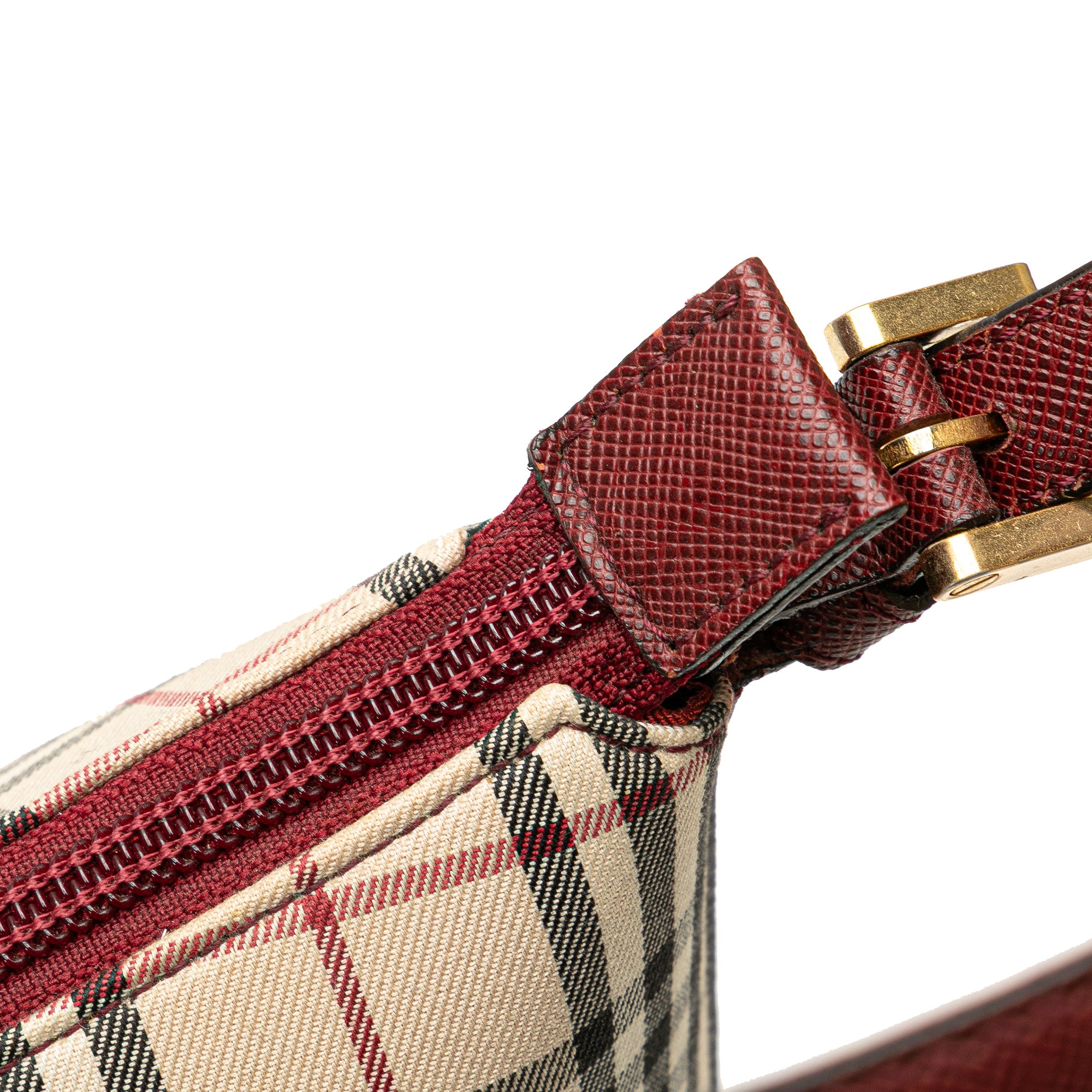 House Check Canvas Shoulder Bag