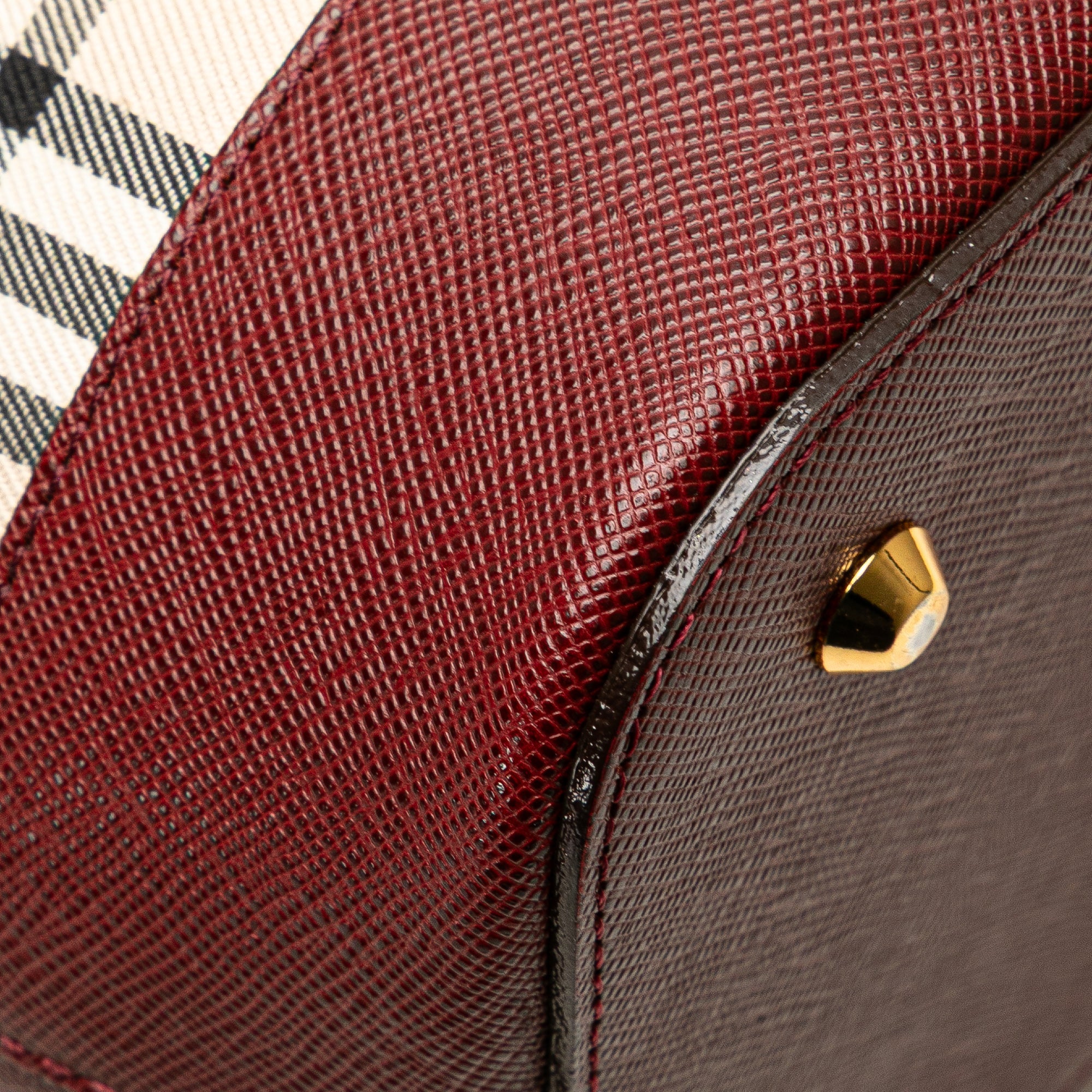 House Check Canvas Shoulder Bag