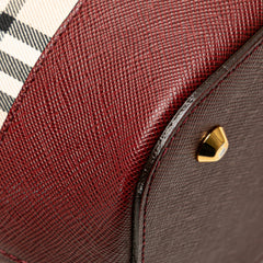 House Check Canvas Shoulder Bag