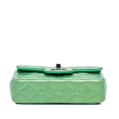 New Mini Classic Patent Single Flap