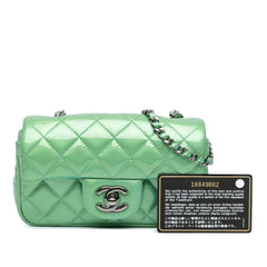 New Mini Classic Patent Single Flap