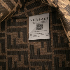 Versace Fendace Canvas Logo Sunshine Shopper Tote XL