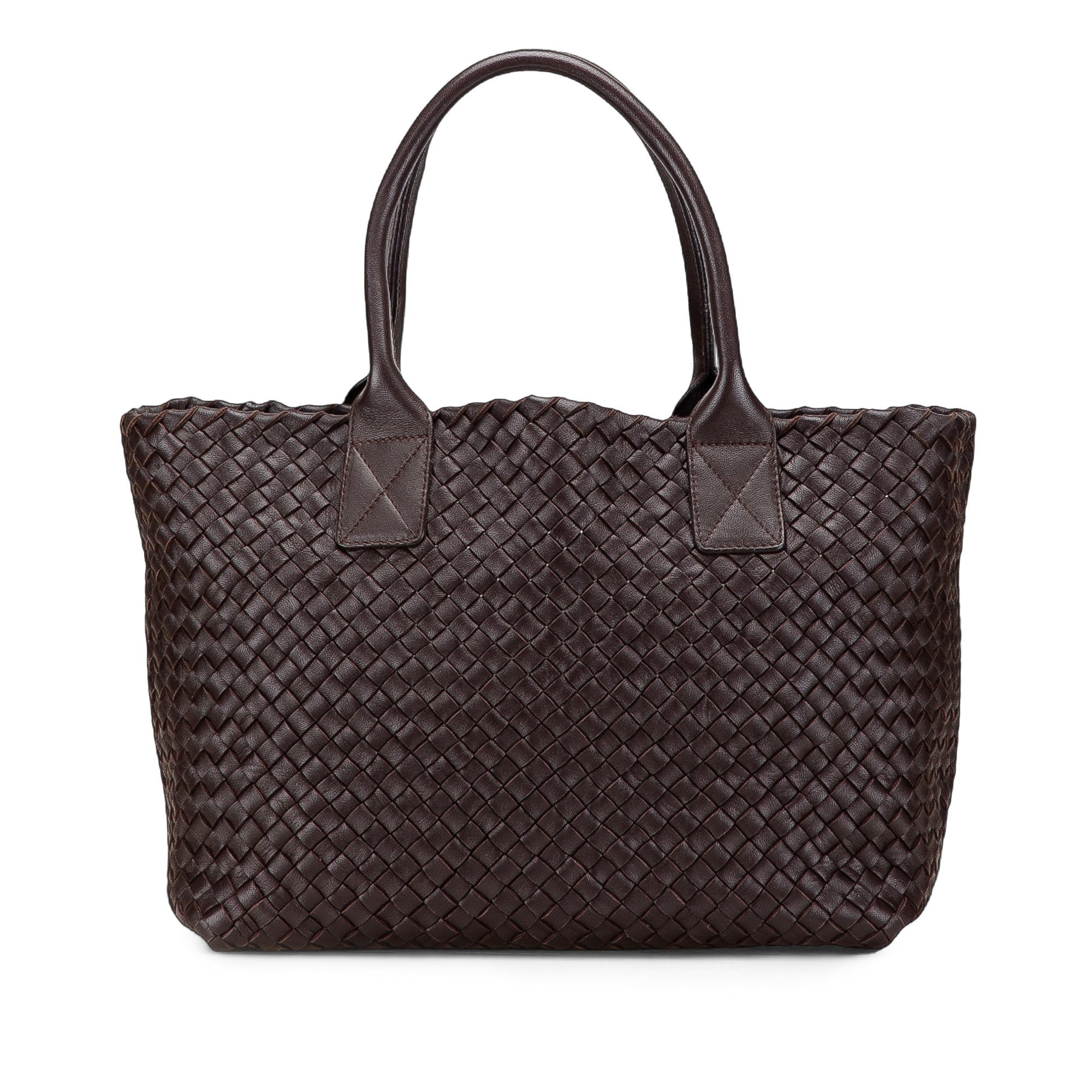 Lambskin Intreccio Cabat Tote