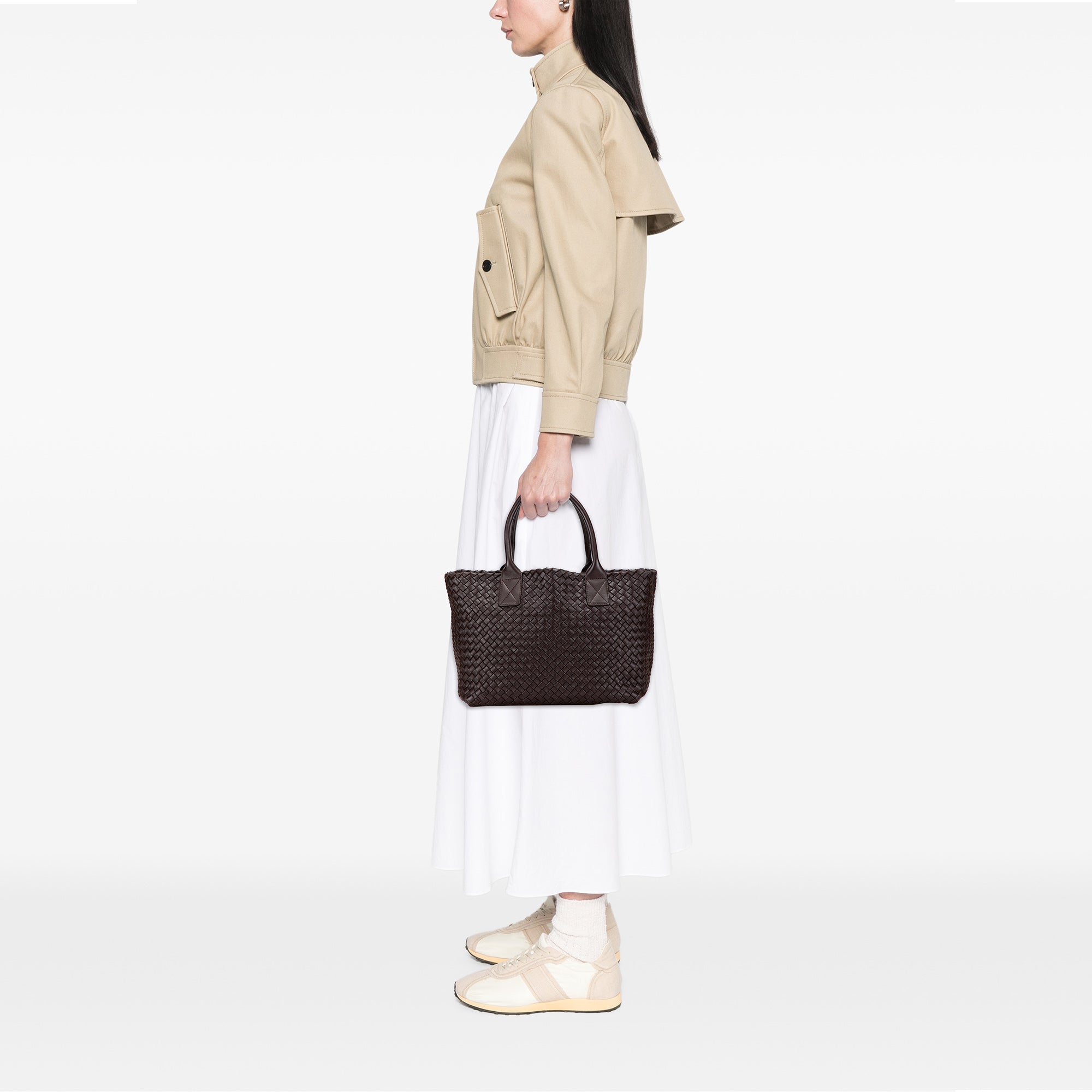 Lambskin Intreccio Cabat Tote