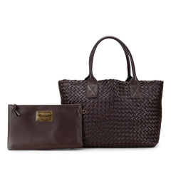 Lambskin Intreccio Cabat Tote