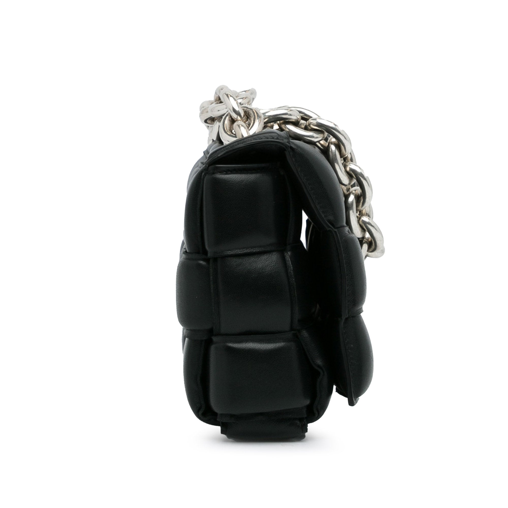 Intrecciato Padded Cassette Chain Satchel_2