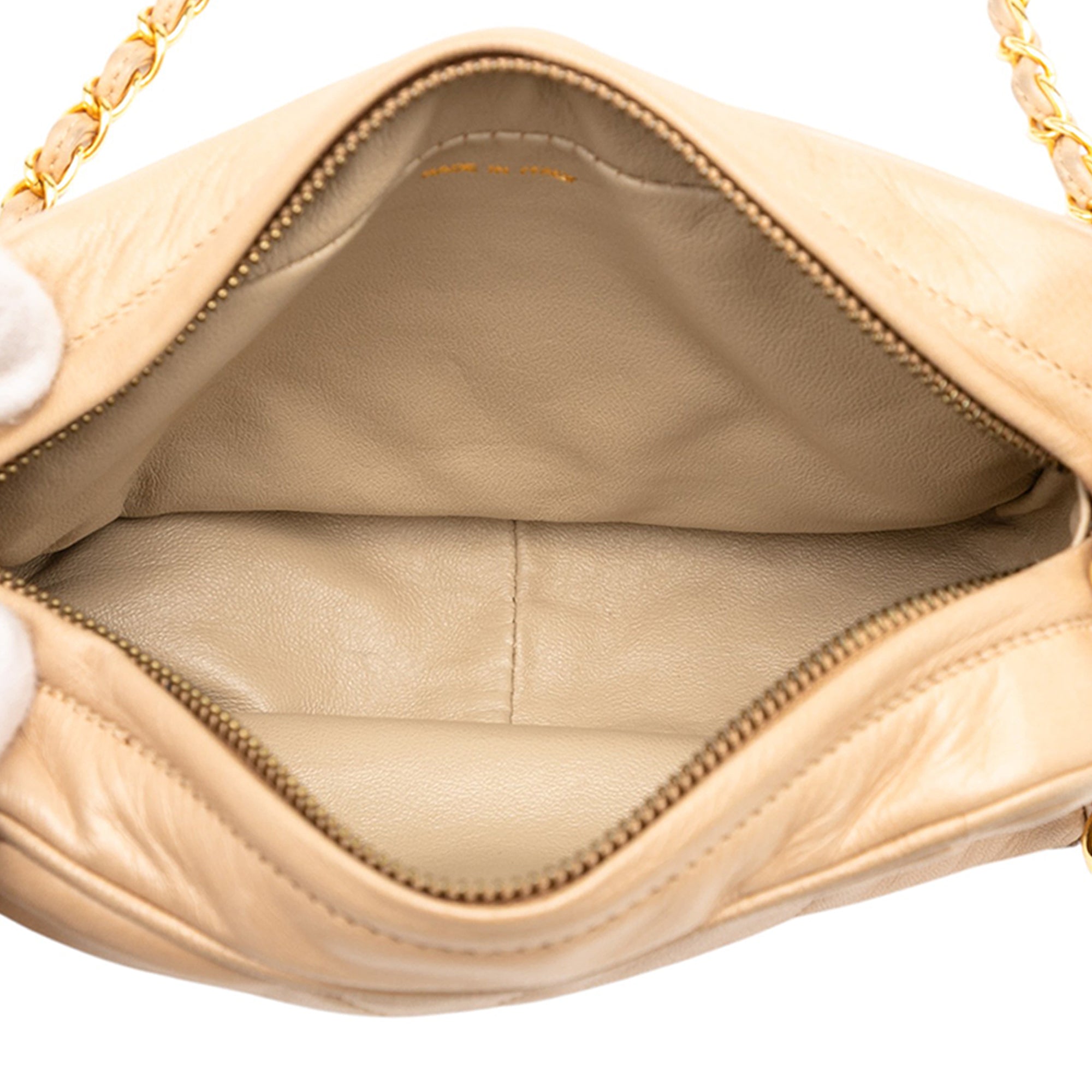 CC Quilted Lambskin Tassel Camera Bag