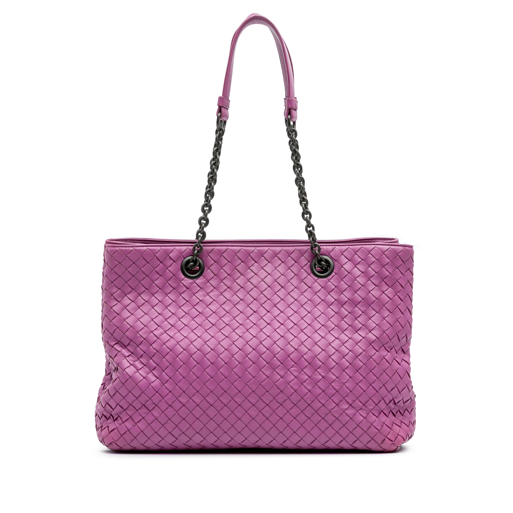 Medium Nappa Intrecciato Double Chain Tote