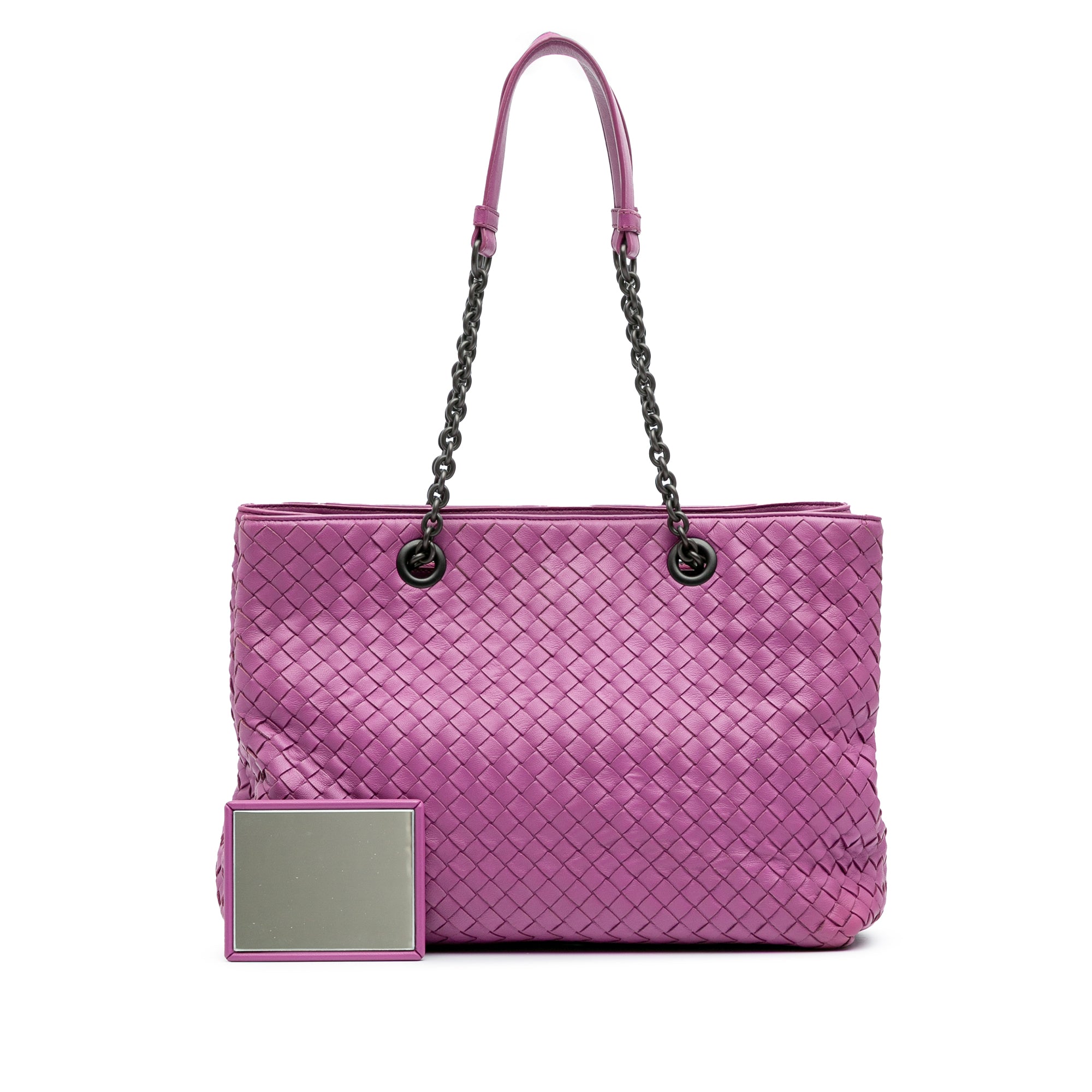 Medium Nappa Intrecciato Double Chain Tote