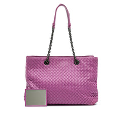 Medium Nappa Intrecciato Double Chain Tote