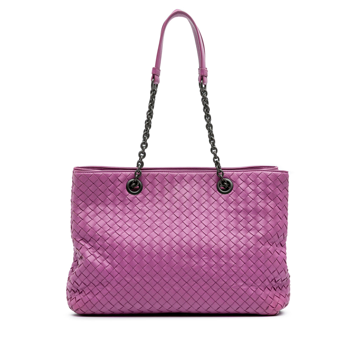 Medium Nappa Intrecciato Double Chain Tote