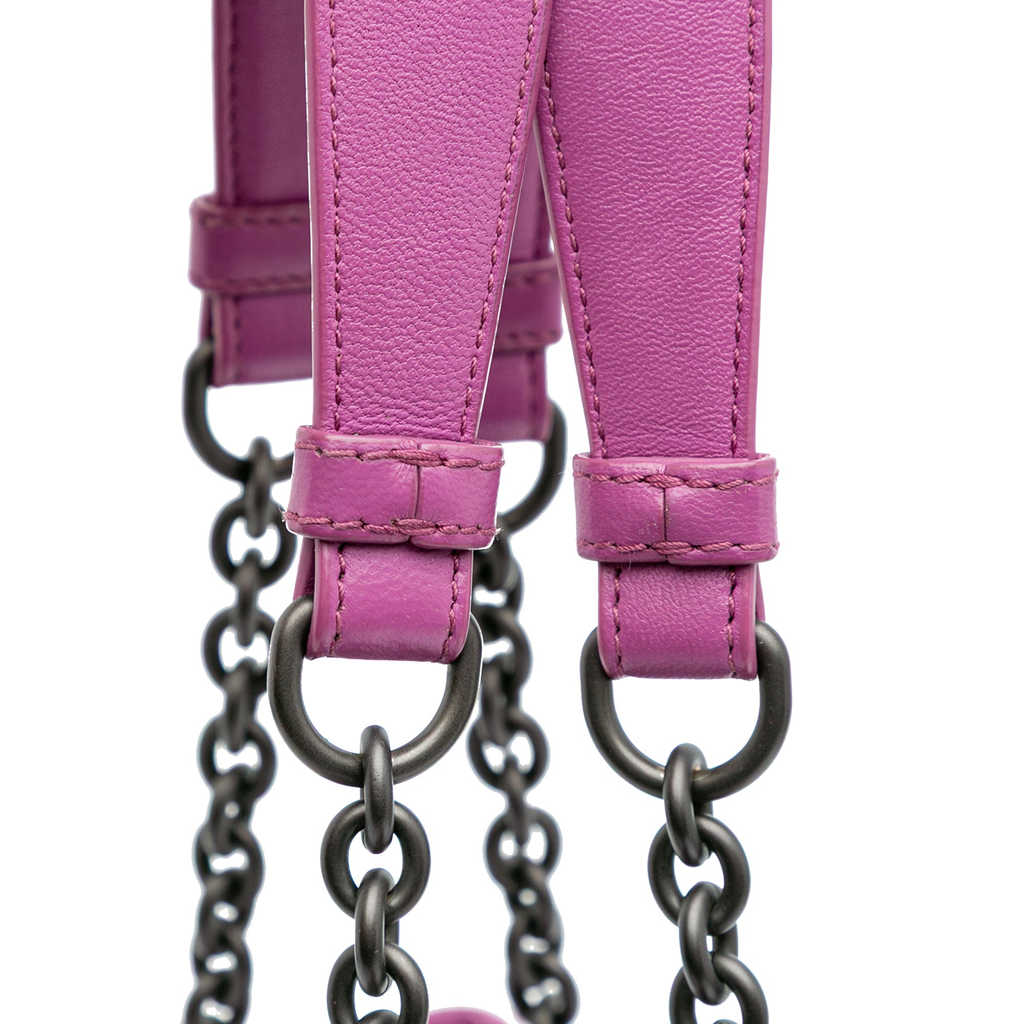 Medium Nappa Intrecciato Double Chain Tote