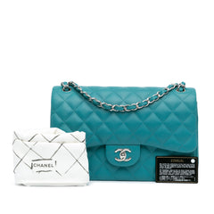 Jumbo Classic Lambskin Double Flap