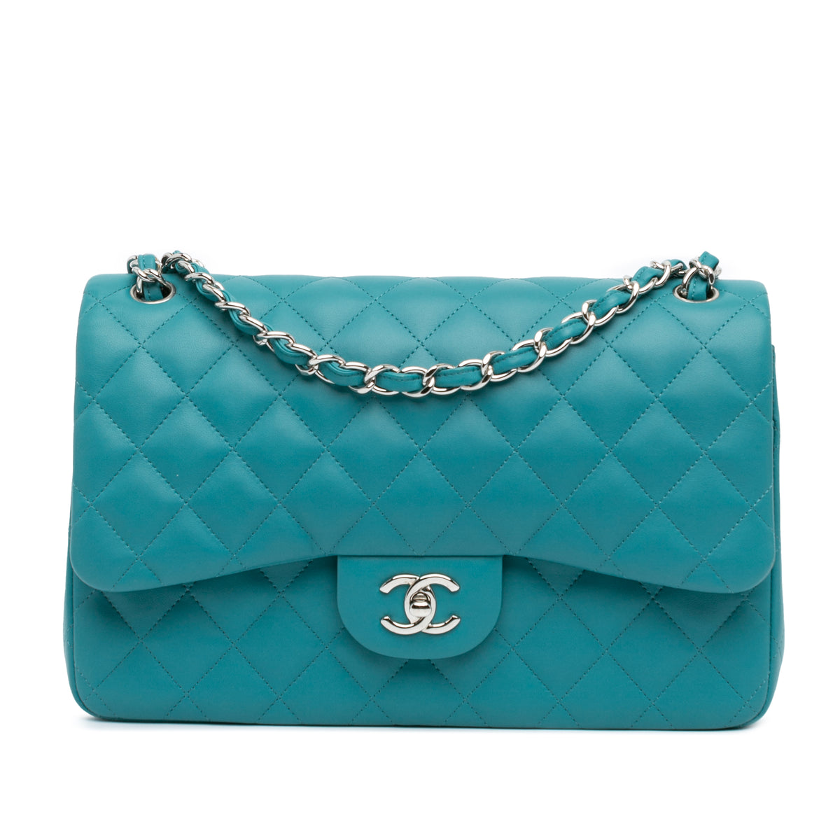 Jumbo Classic Lambskin Double Flap