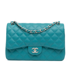Jumbo Classic Lambskin Double Flap