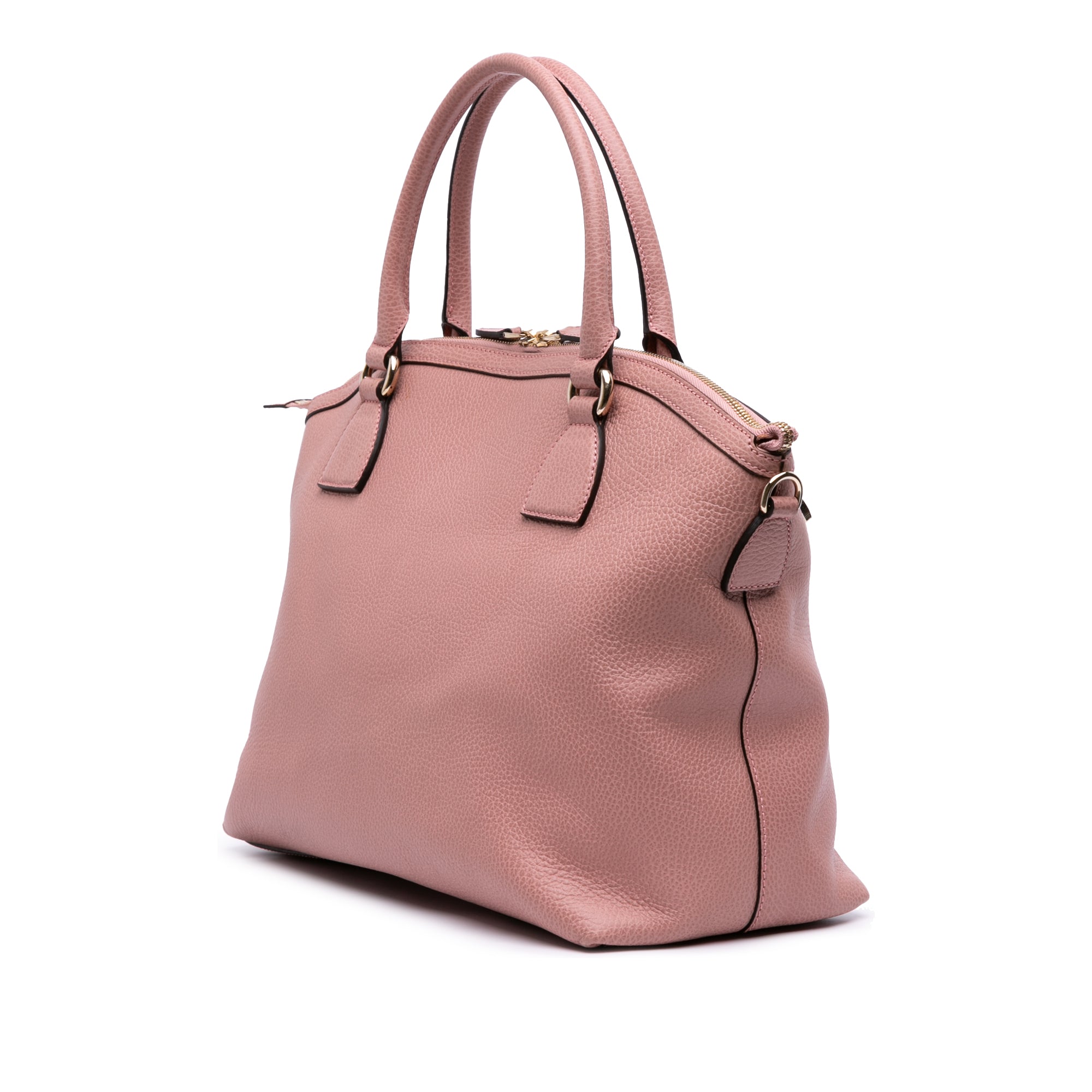 Large Dollar Calfskin GG Charm Dome Satchel
