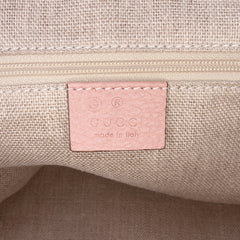Large Dollar Calfskin GG Charm Dome Satchel