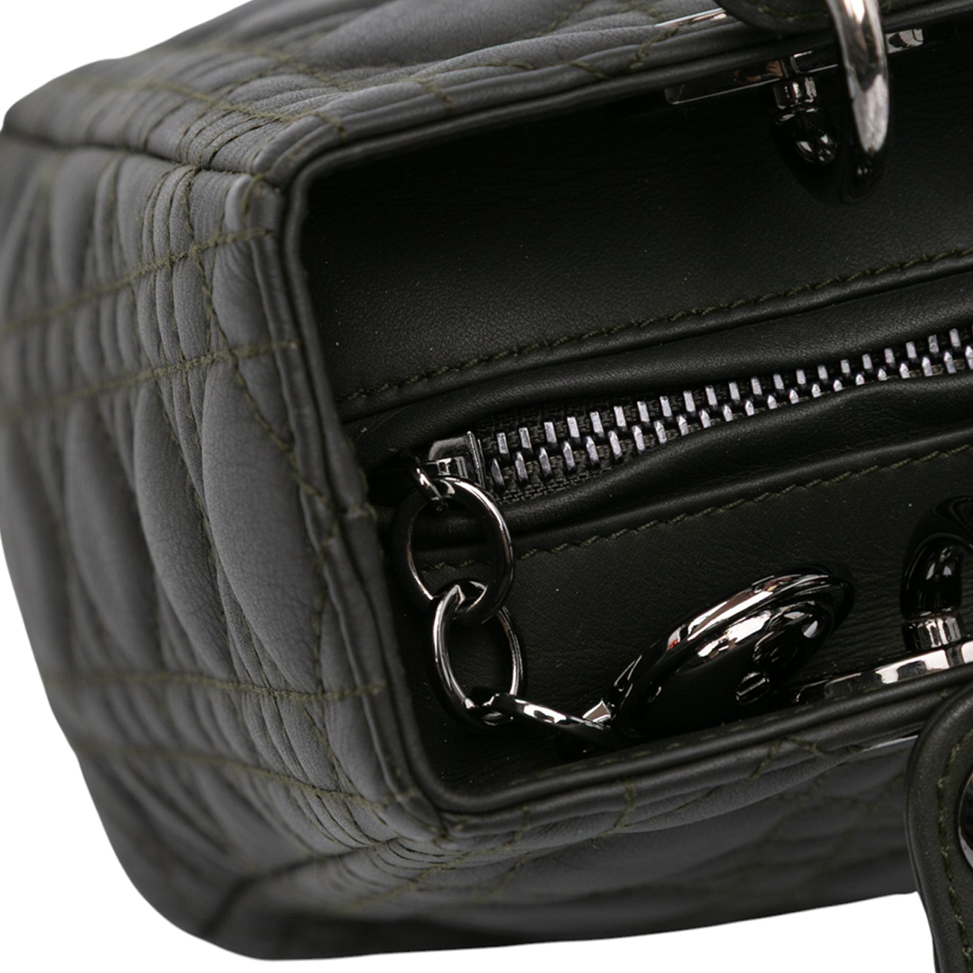 Medium Lambskin Cannage Lady Dior
