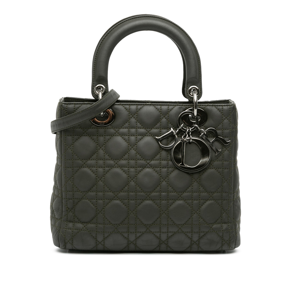 Medium Lambskin Cannage Lady Dior