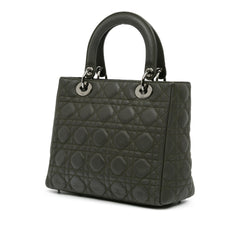 Medium Lambskin Cannage Lady Dior