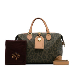 Animal Print Scotchgrain Satchel