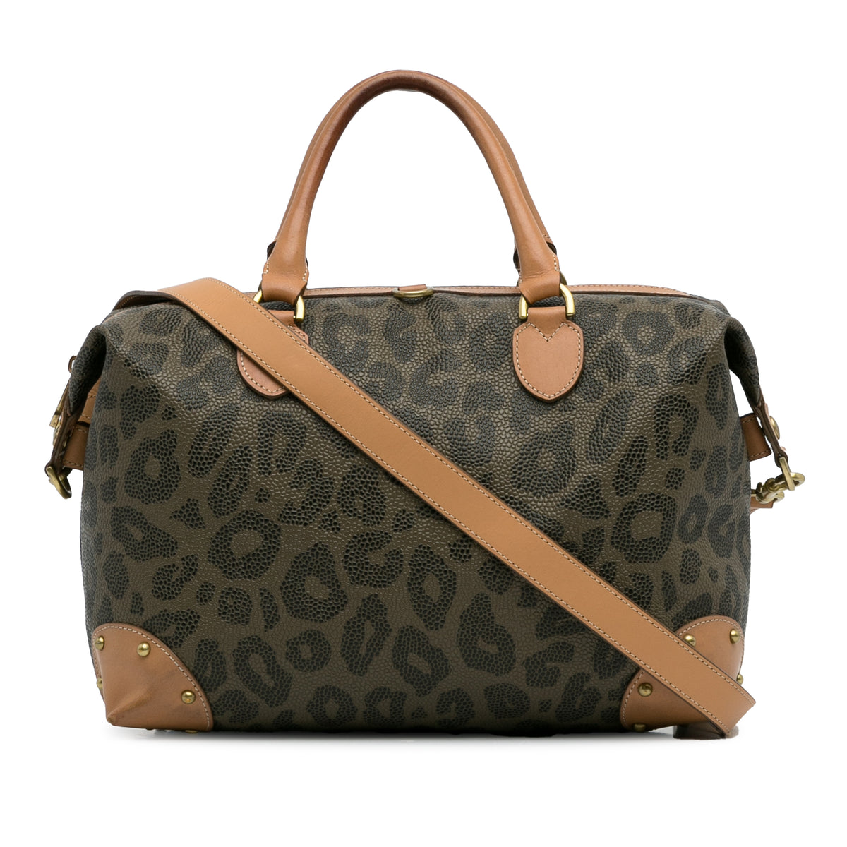 Animal Print Scotchgrain Satchel