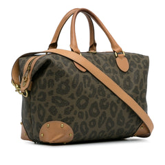 Animal Print Scotchgrain Satchel