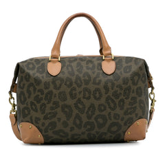 Animal Print Scotchgrain Satchel