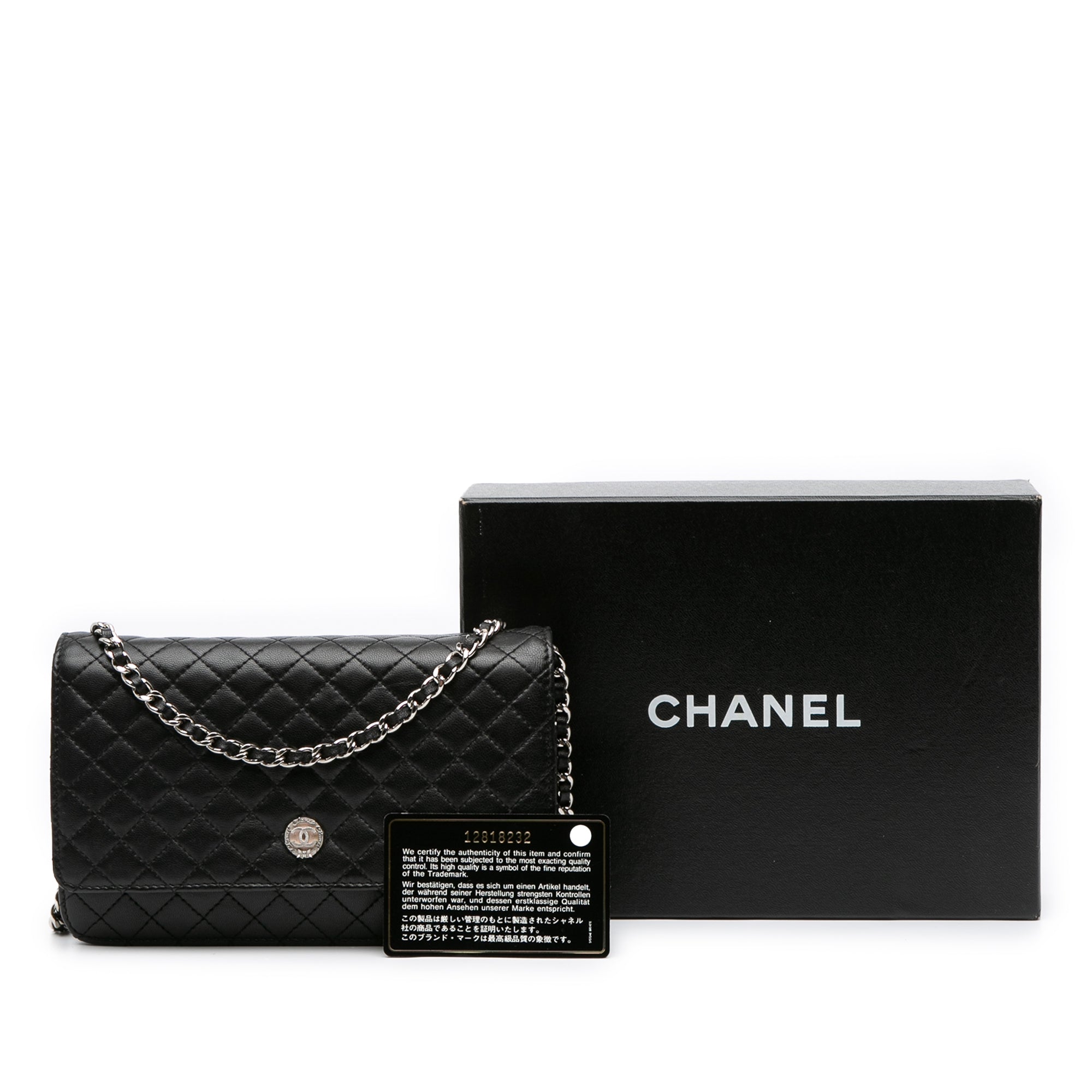 Microquilted Lambskin Wallet On Chain