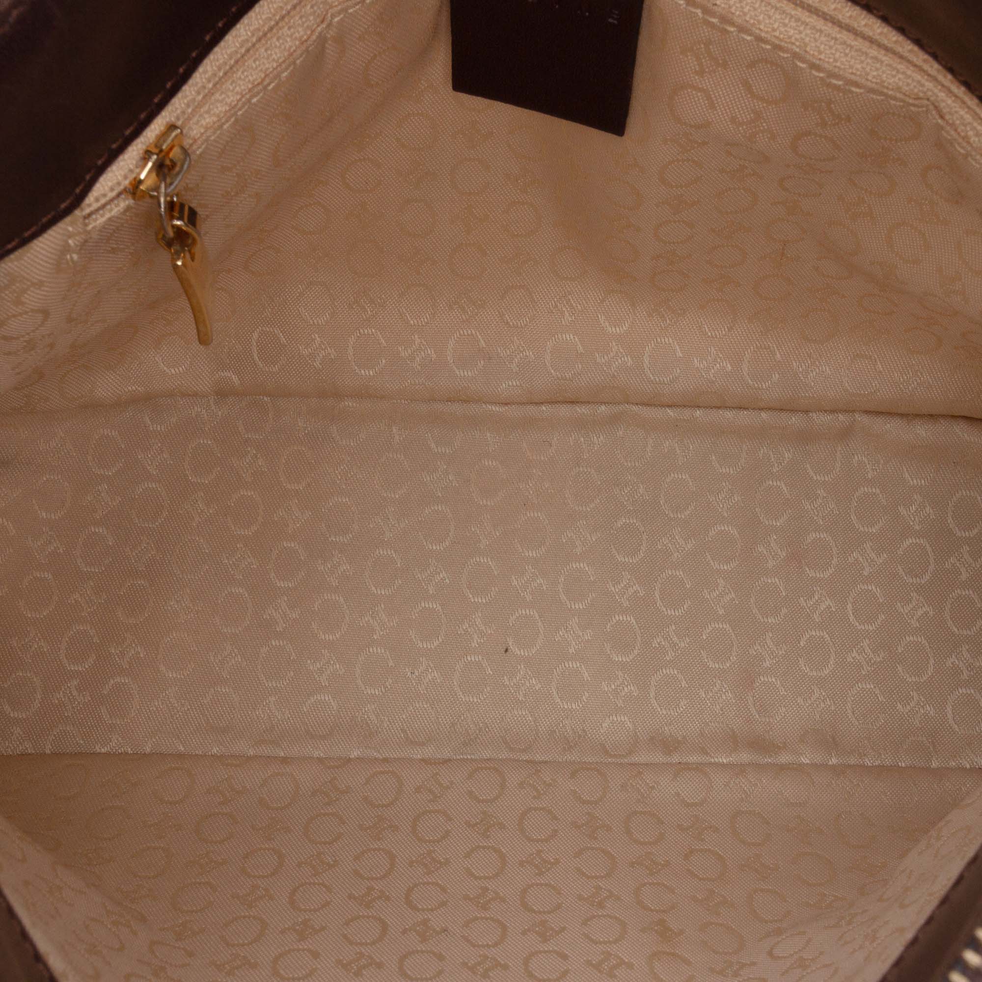 C Macadam Canvas Shoulder Bag