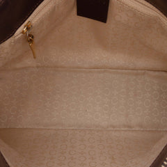 C Macadam Canvas Shoulder Bag