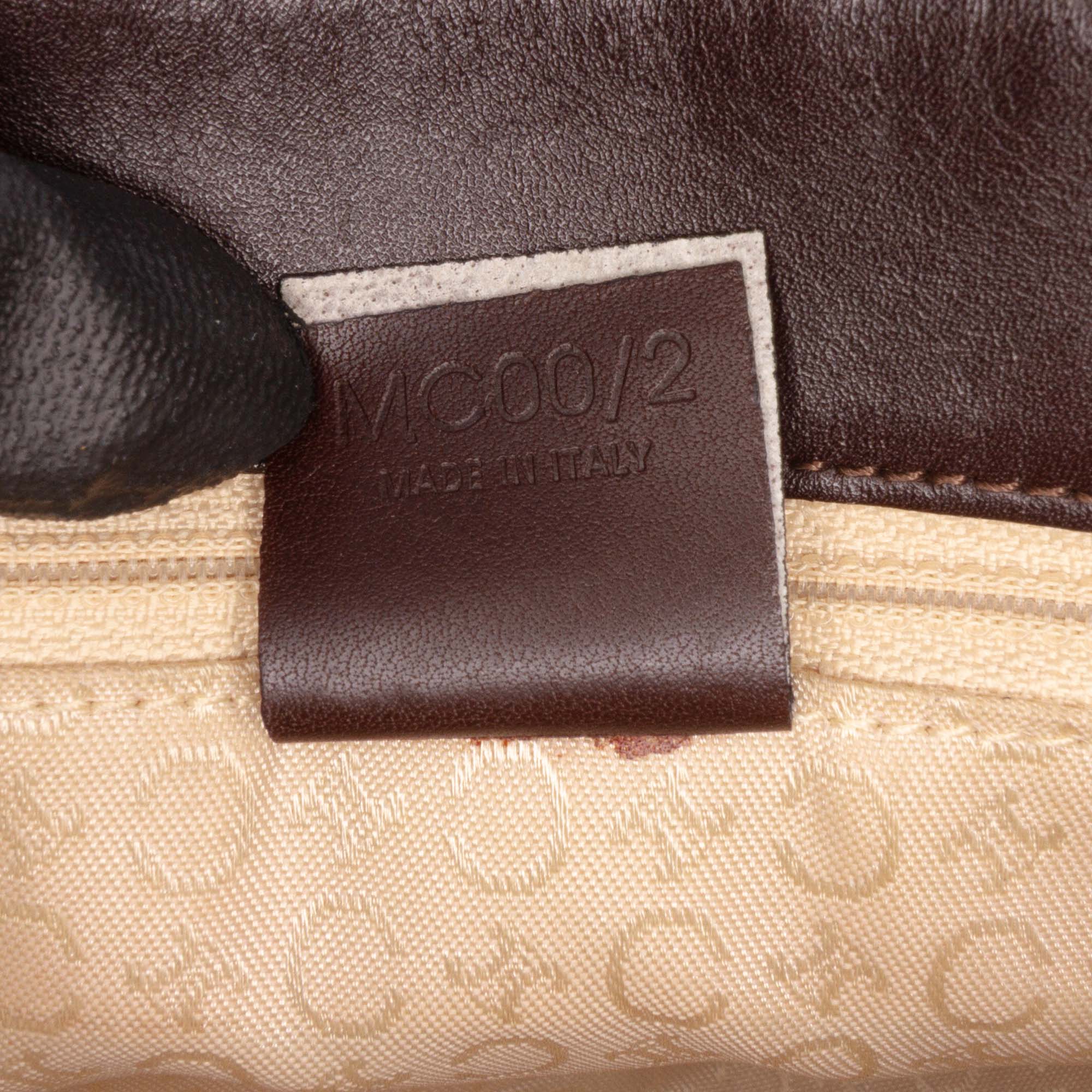 C Macadam Canvas Shoulder Bag