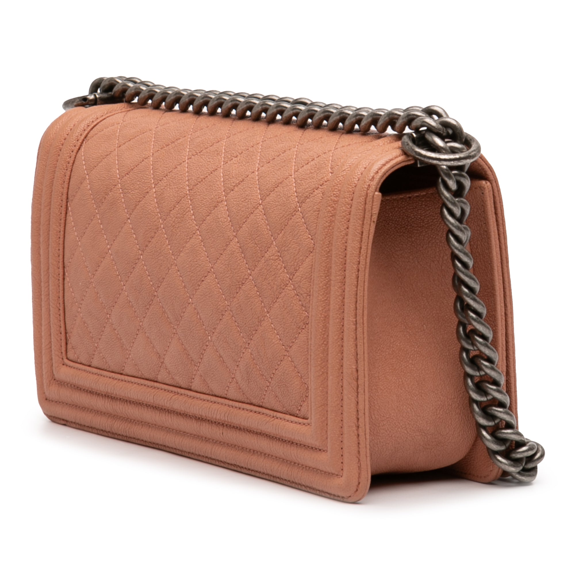 Old Medium Quilted Caviar Boy Flap