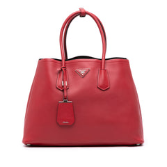 Large City Calf Double Satchel