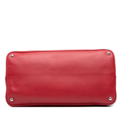 Large City Calf Double Satchel